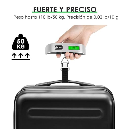 🛩BÁSCULA DIGITAL PORTATIL VIAJERA