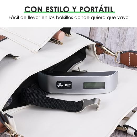 🛩BÁSCULA DIGITAL PORTATIL VIAJERA