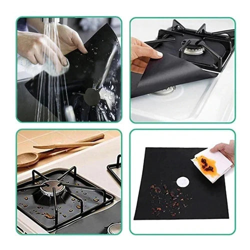 x4 PIEZAS PROTECTOR DE ESTUFA EasyKitchen™