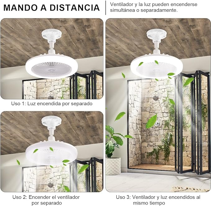 Ventilador de Luz para Pared/Techo FreshAir™