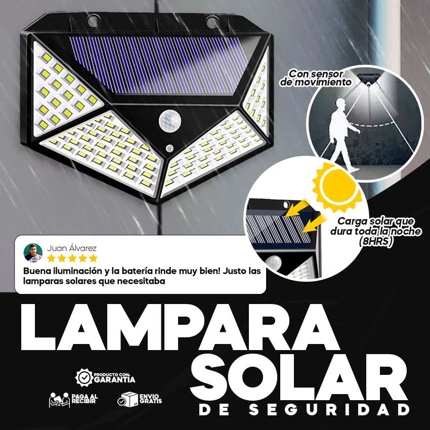 Kit de 2 Lamparás Solares De Seguridad Para Jardin/exteriores (2 Piezas) SuperLight™