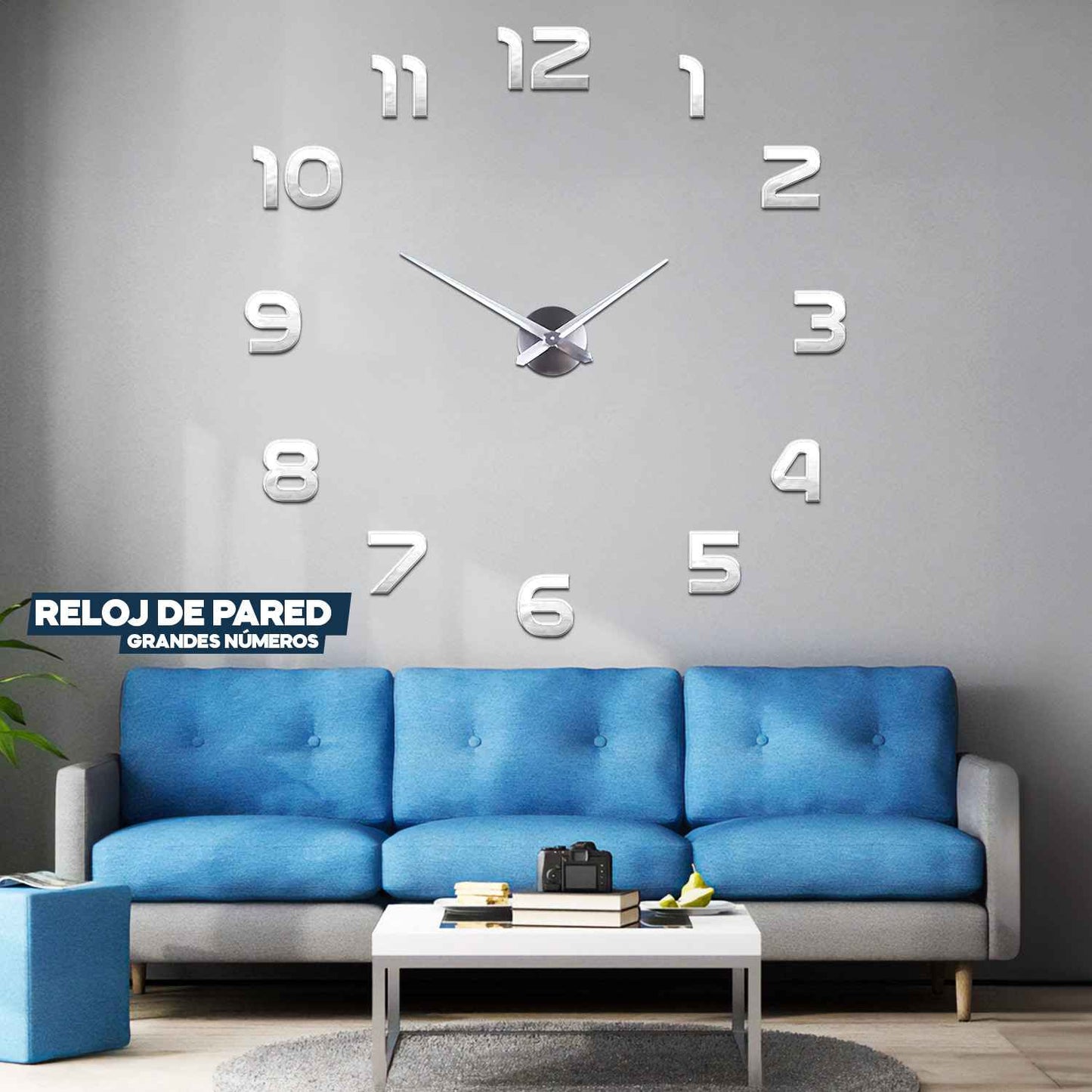 Reloj de Pared Grande 3D, elegante y minimalista 100% funcional StyleHome™
