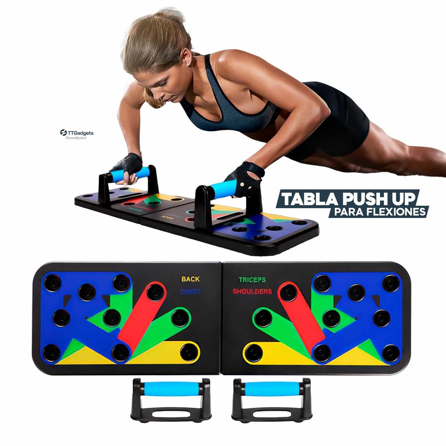 Tablero de Push Up/Flexiones de entreno completo de tren superior Flex Body®
