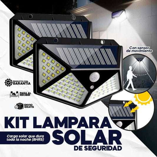 Kit de 2 Lamparás Solares De Seguridad Para Jardin/exteriores (2 Piezas) SuperLight™