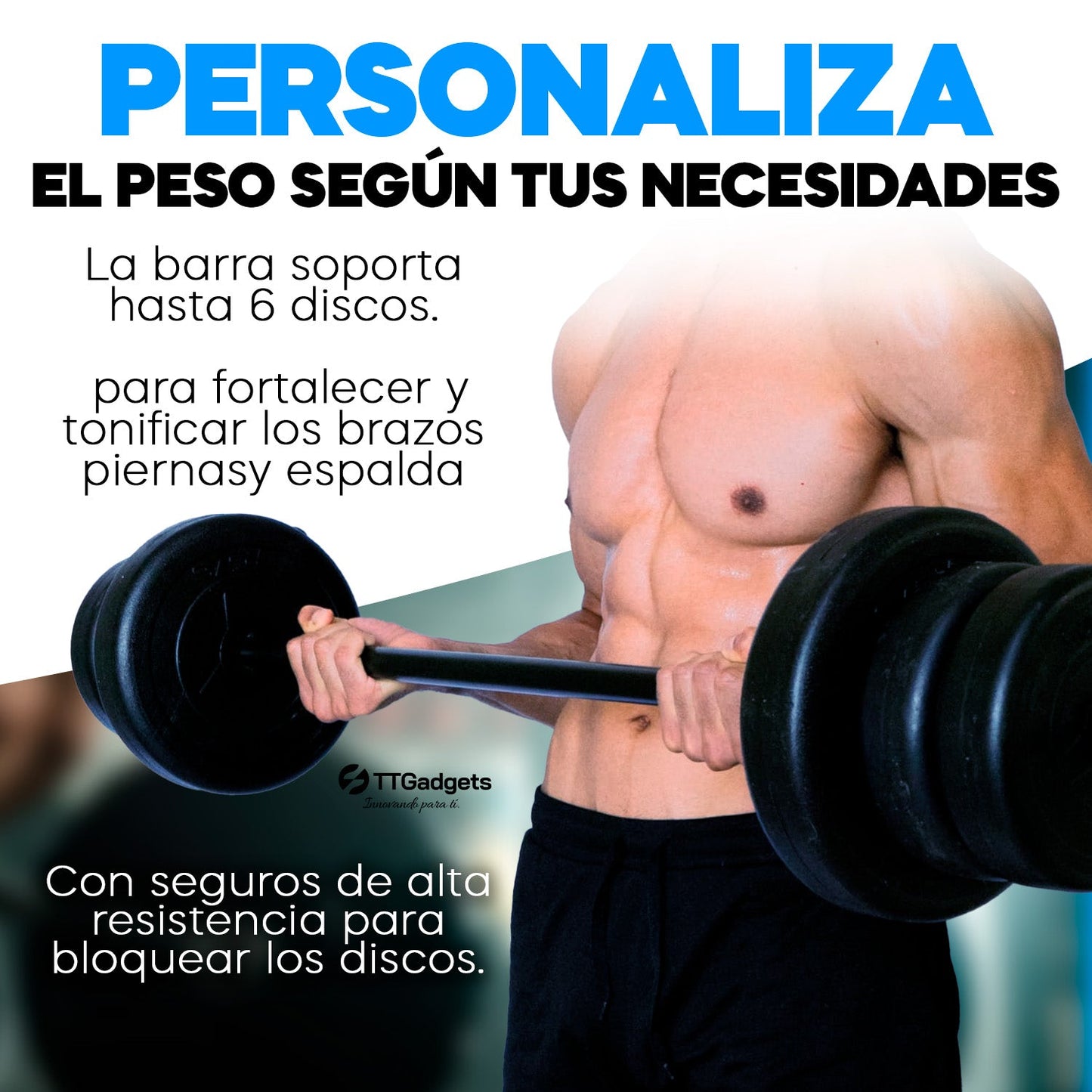 Master Fit Kit: Kit Pesas & Mancuernas 20 Kilos con Barra