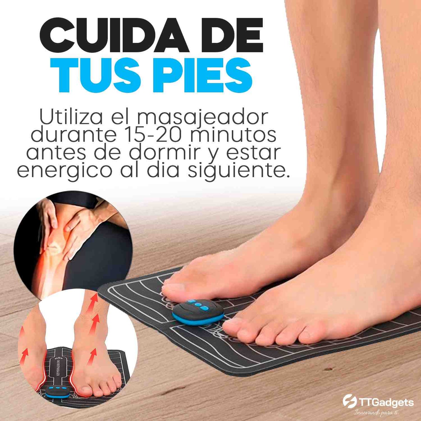 Masajeador de Pies Electrico Portátil y Plegable HealthyFeet™