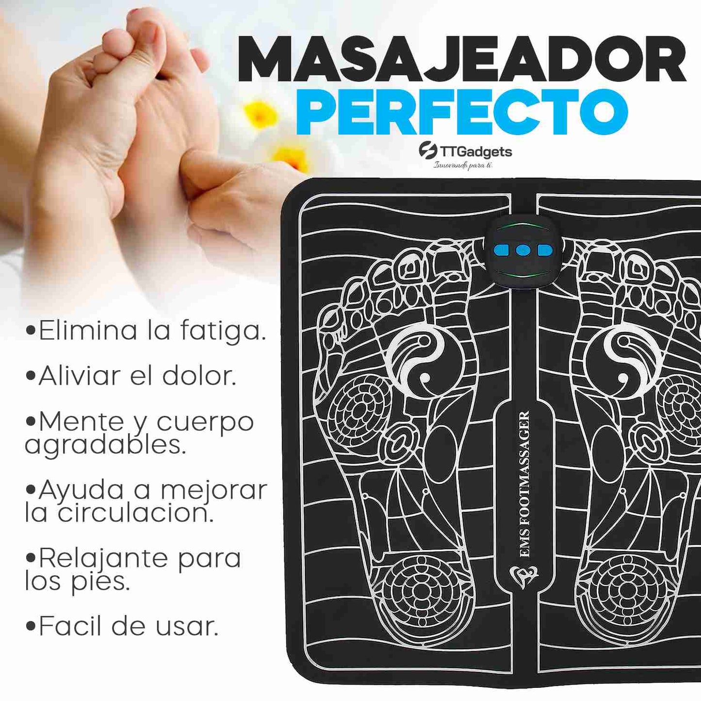Masajeador de Pies Electrico Portátil y Plegable HealthyFeet™