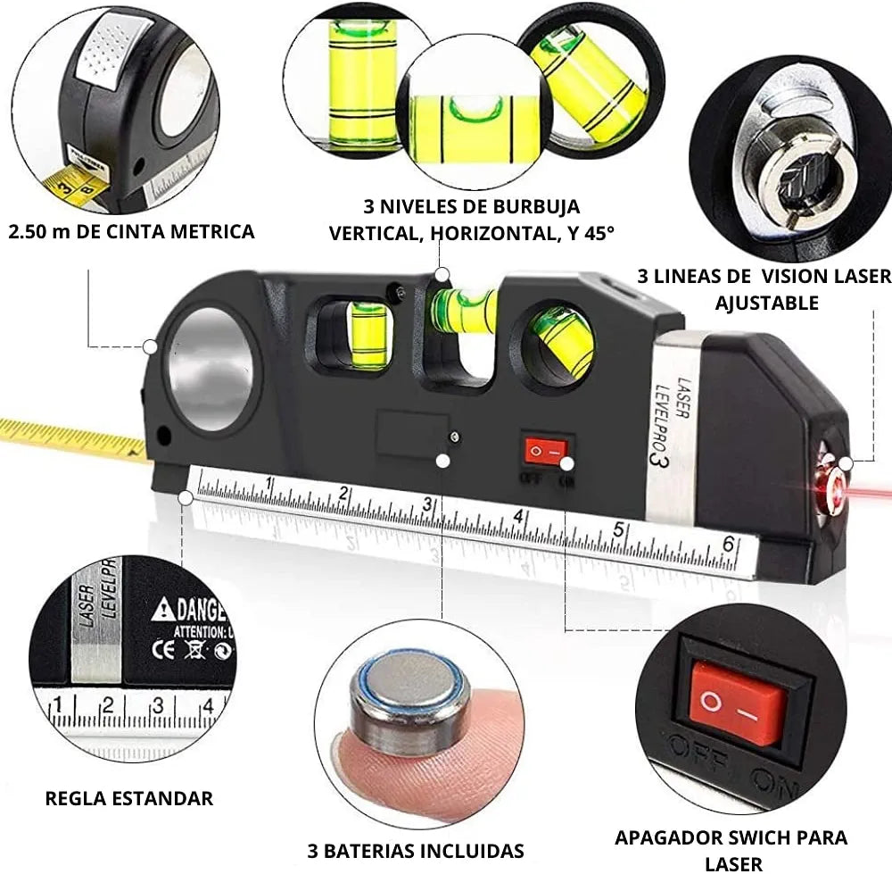 Nivelador de medición láser multifuncional Tecno™