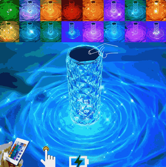 Lámpara de Mesa de Cristal RGB que cambia de Color MagicLamp™