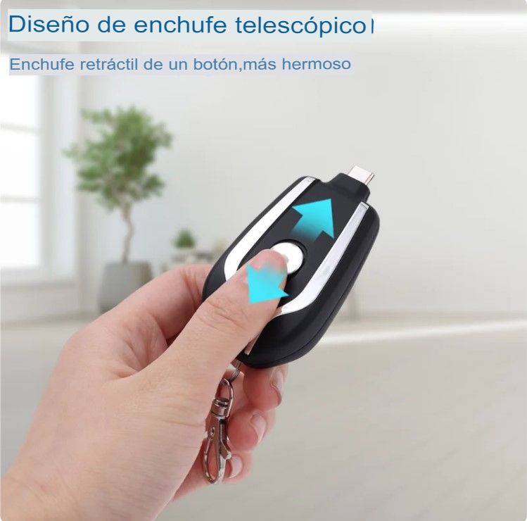 Ultra Charger® Cargador Llavero para Android/iPhone Portatil de Emergencia