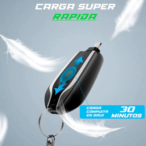 Ultra Charger® Cargador Llavero para Android/iPhone Portatil de Emergencia