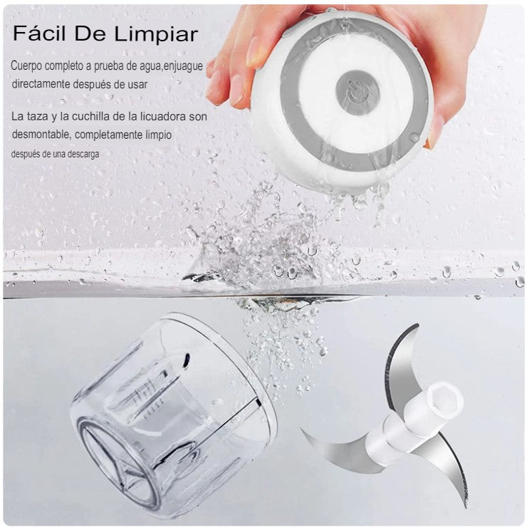 KIT DE 2 MINI PICADOR DE ALIMENTOS USB RECARGABLE DeliciousFood™