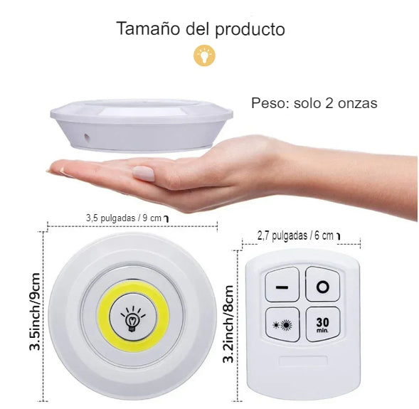 Kit de 3 luces inalámbricas con Control Inalámbrico OnLights™