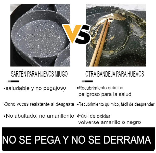 Sartén antiadherente de 4 Divisiones EasyCook™
