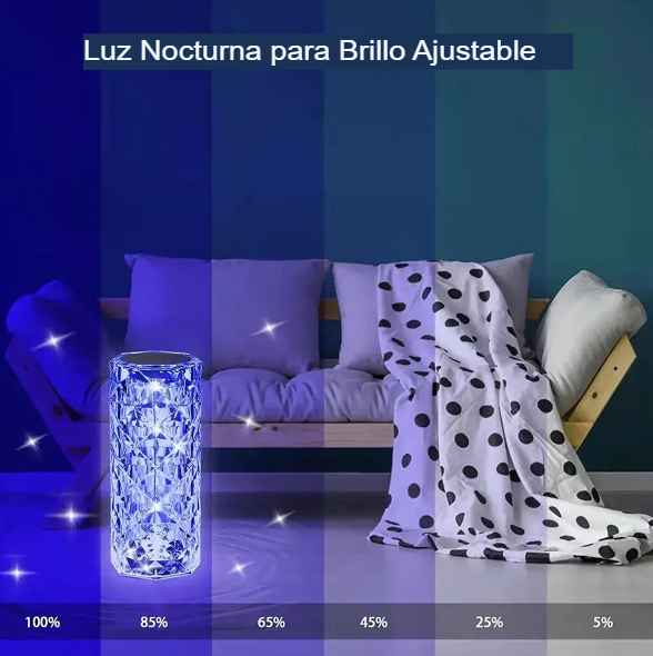 Lámpara de Mesa de Cristal RGB que cambia de Color MagicLamp™