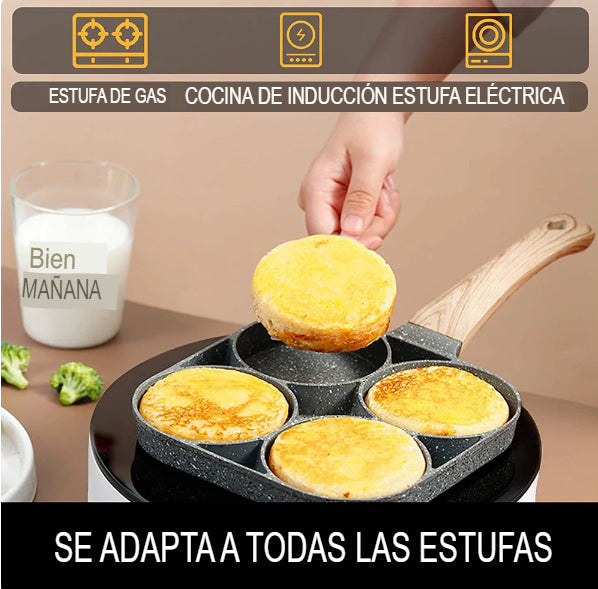 Sartén antiadherente de 4 Divisiones EasyCook™